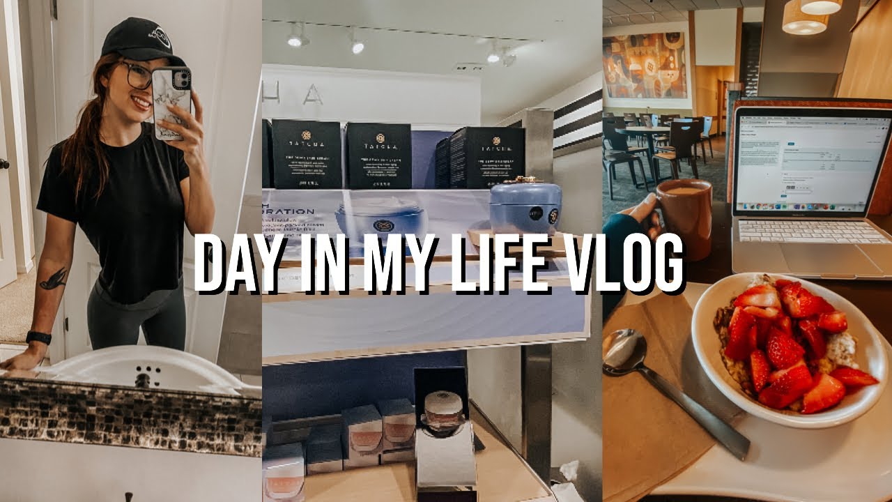 VLOG: studying at Panera, new skincare, no more contact lenses
