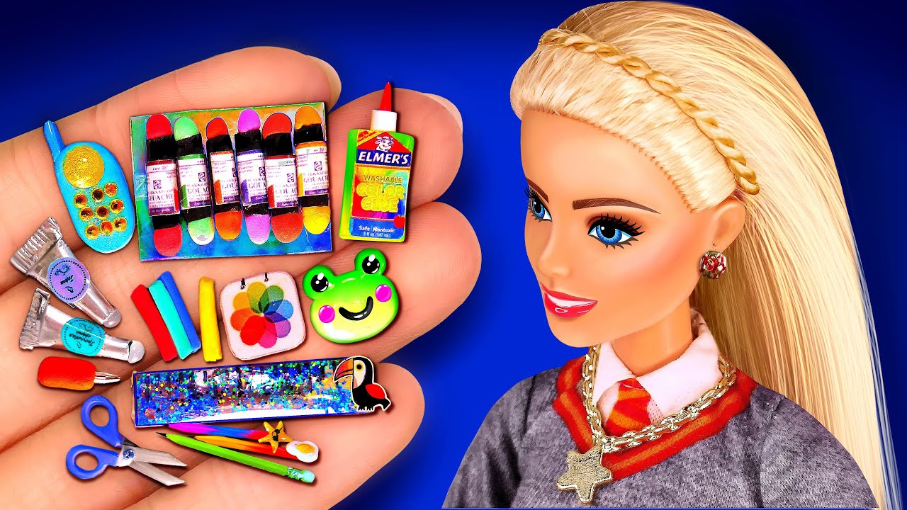 16 DIY BARBIE IDEAS / BACK TO SCHOOL 2022 with Miniature School Supplies