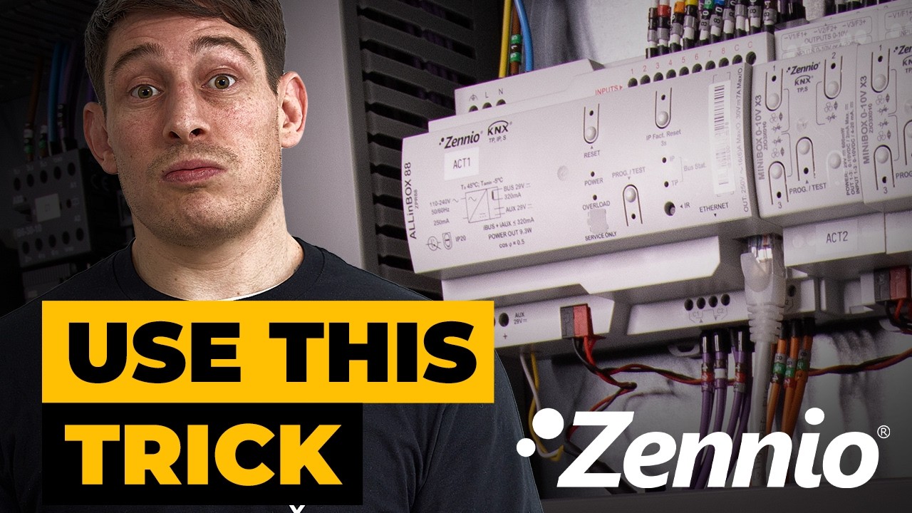 PLC Panel Wiring Using KNX (Zennio)