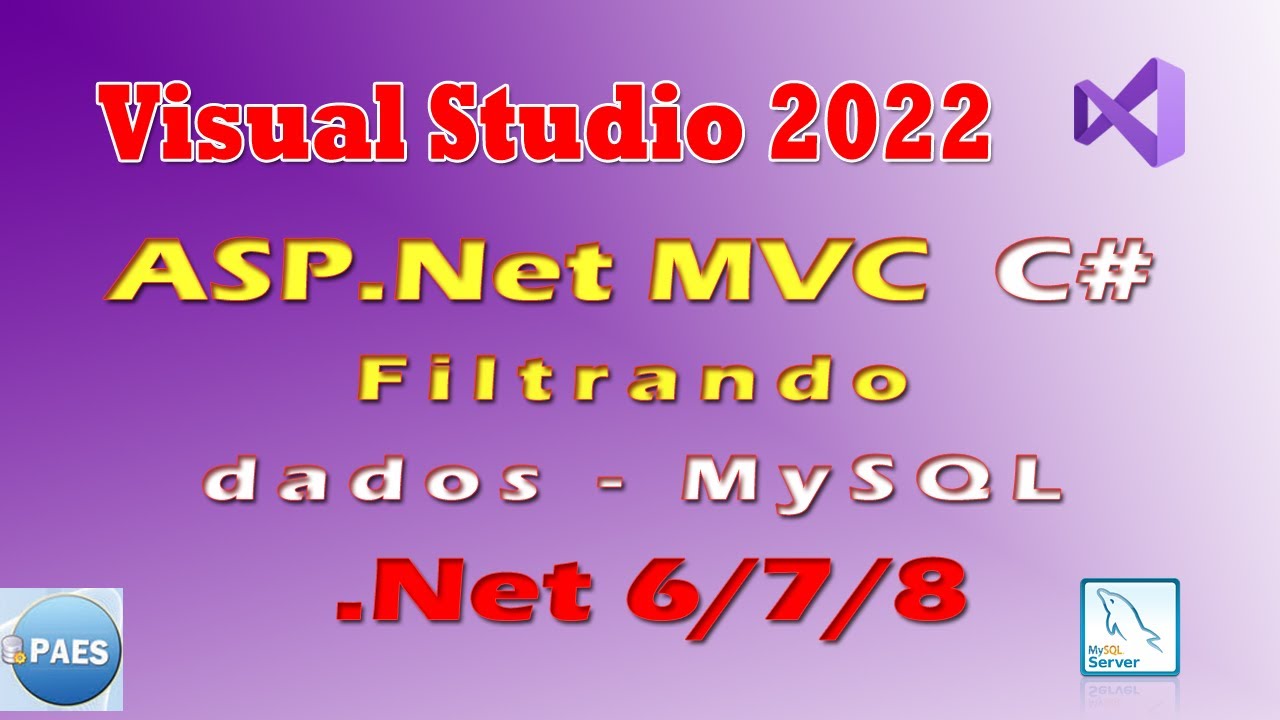 C#, ASP.Net MVC básico - filtrando dados no MySql. Visual Studio 2022