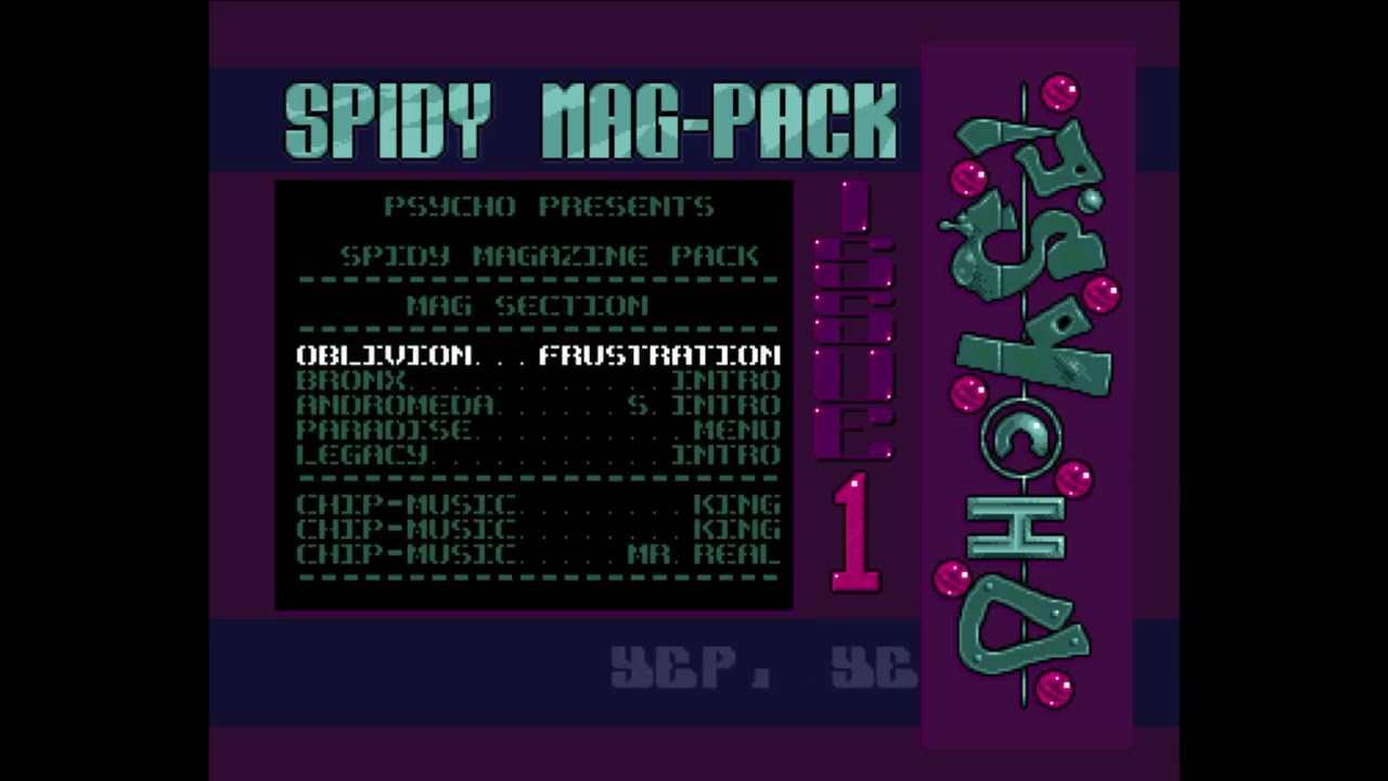 Spidy Mag Pack 1 Menu by Psycho Amiga Pack Menu