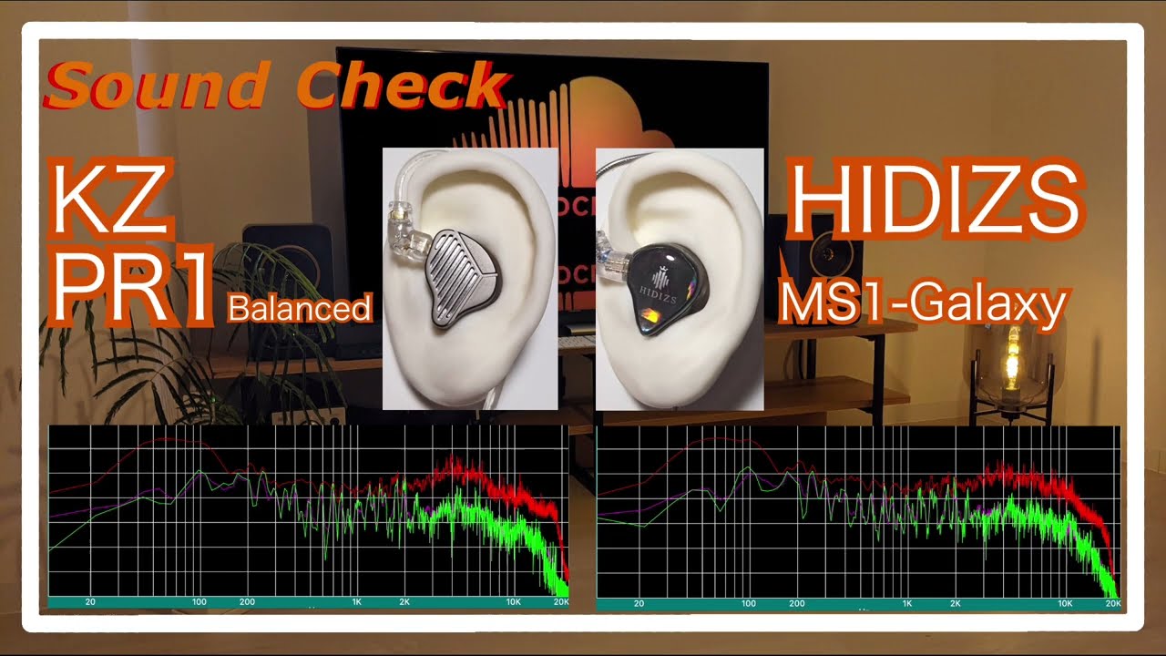KZ PR1 Balanced vs HIDIZS MS1-Galaxy [IEMs Chinese In-Ear Sound Comparison 中華イヤホン音比較]