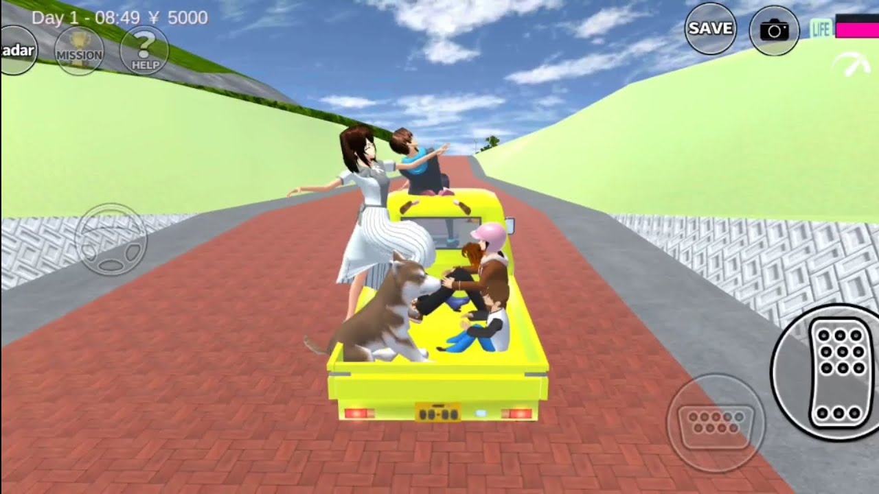 jalan jalan bareng teman teman #sakuraschoolsimulator 