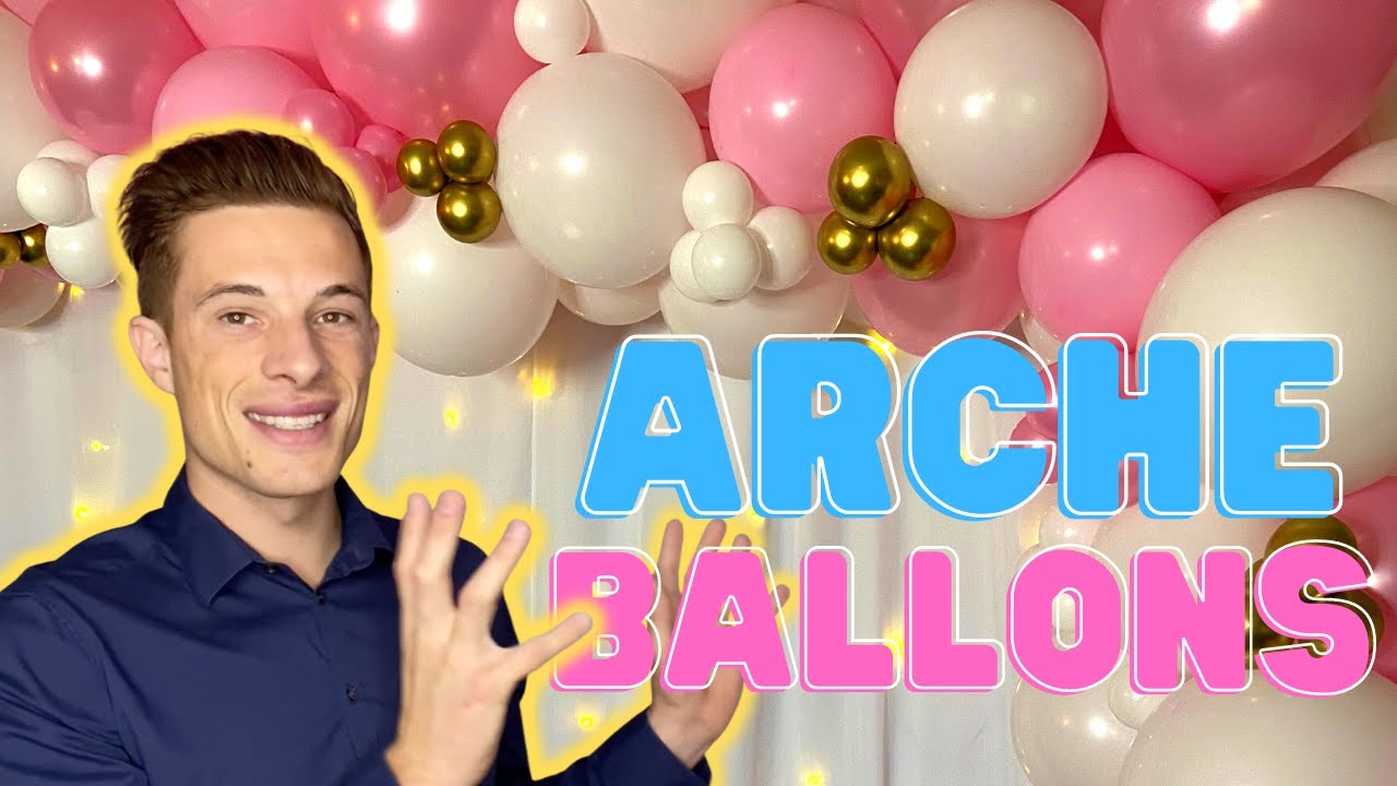 Arche de ballons organiques pour mariage, anniversaire, baby-shower etc