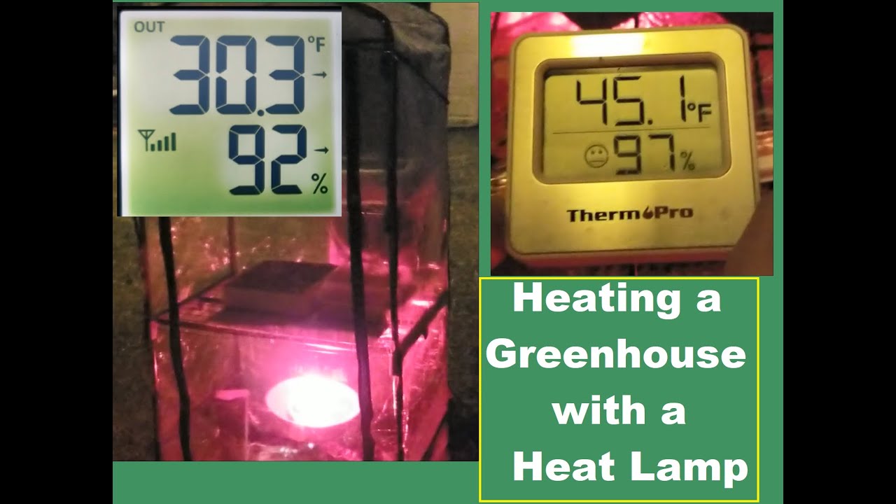 How to Heat a Small Greenhouse - Outside and Inside Temperature Difference