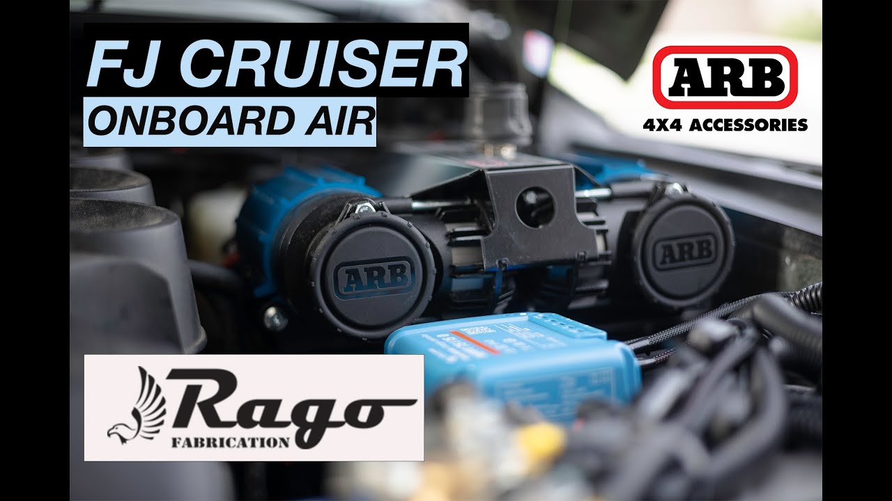 ARB Dual Air Comp Install FJ Cruiser Rago Fab Mount