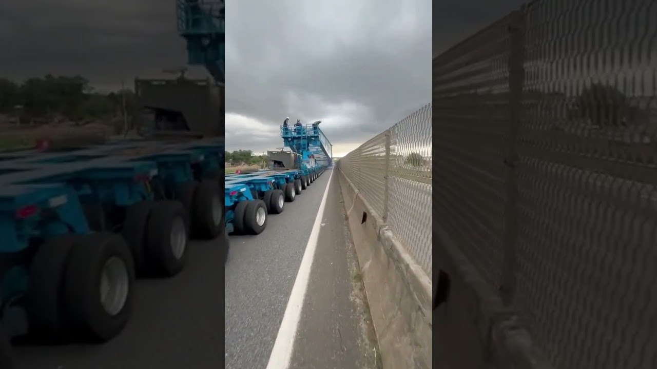 Mega carreta de 800 toneladas volta a trafegar na Via Dutra