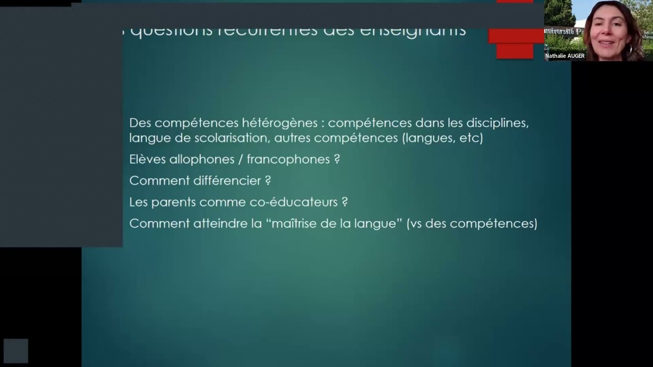 Nathalie Auger Téléséminaire international des IREM 6/2/2026