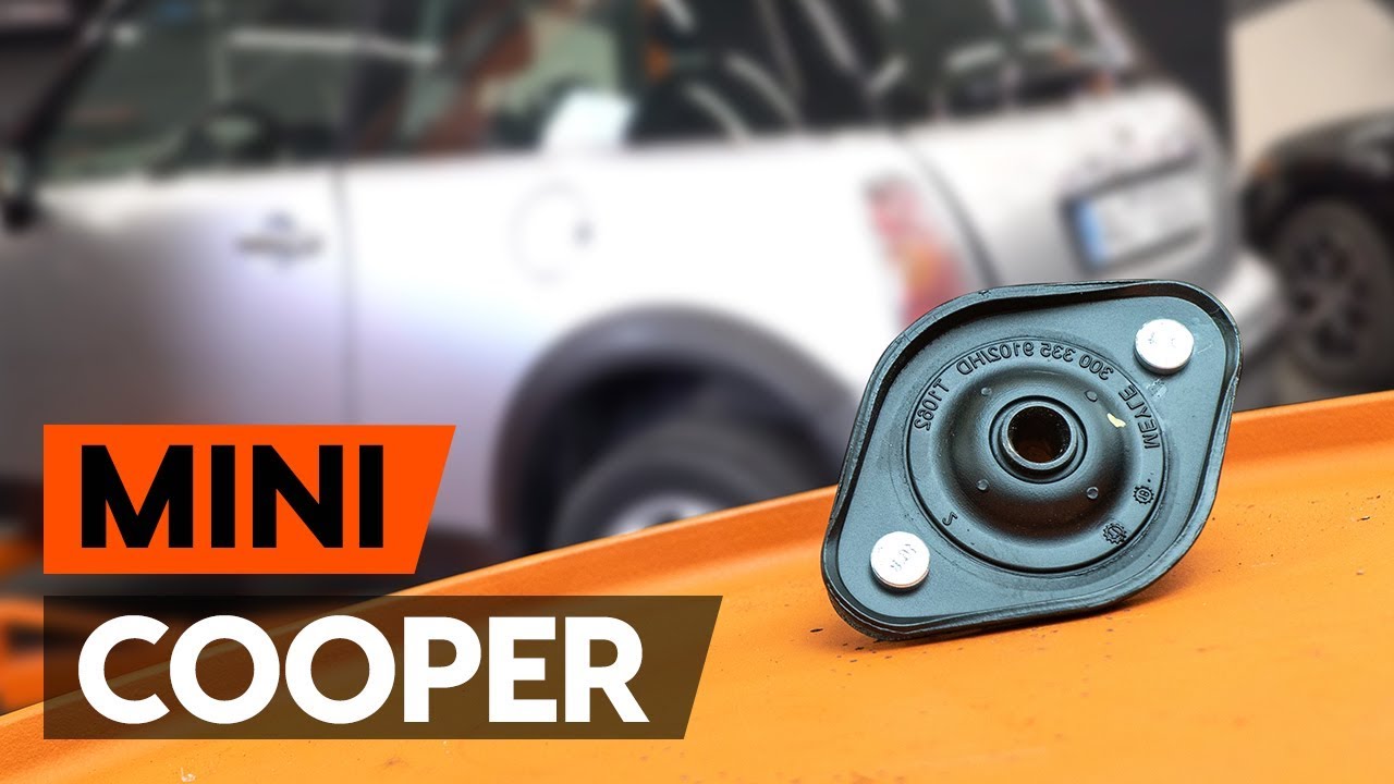 How to change rear strut mount / rear top munt MINI COOPER 1 (R50, R53) [TUTORIAL AUTODOC]
