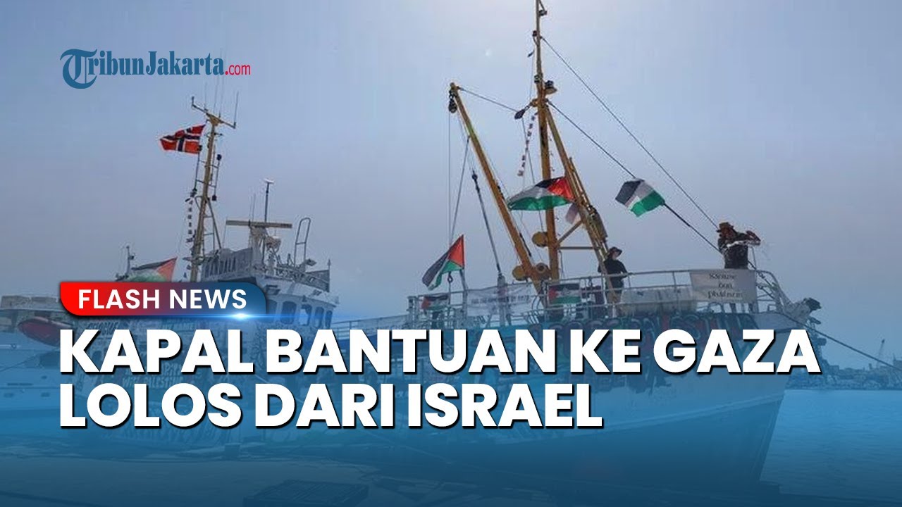 Gagal Total! Kapal Bantuan ke Gaza Lolos Tanpa Perlawanan dari Angkatan Laut Israel