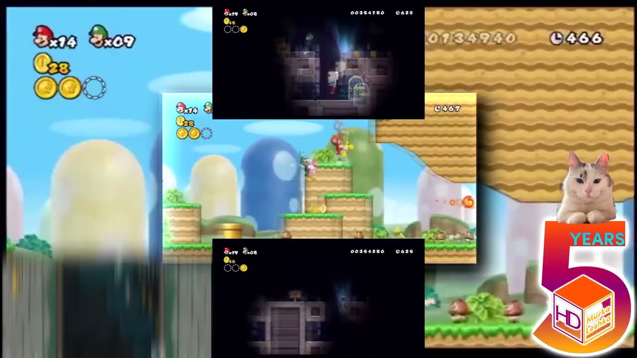 YTPMV Super Mario Bros  Wii, But Every BAH Makes it 2% Faster Scan