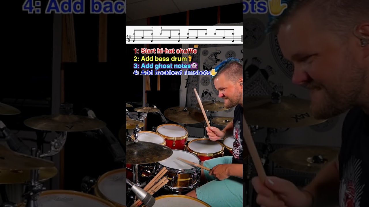 🥁 How to play 'Fool in the Rain' drum groove (breakdown)