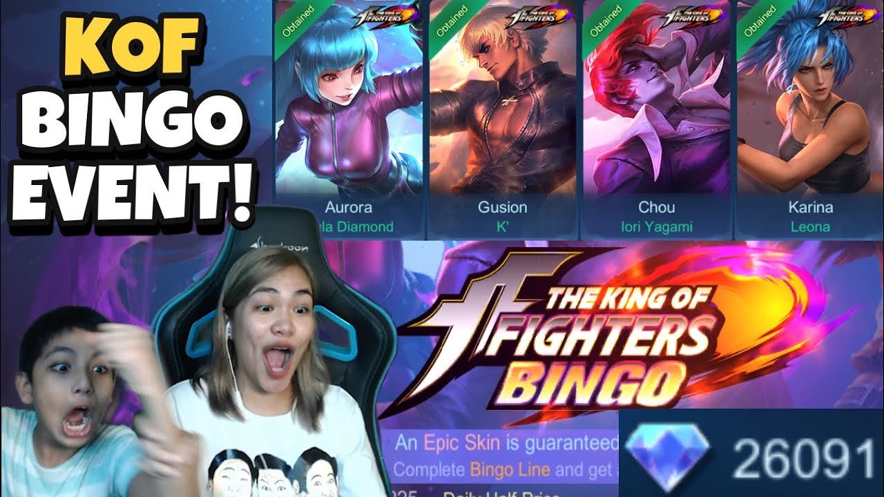 KOF Bingo Event!! NAKUHA KO LAHAT! Leona lang sana gusto ko (MLBB)