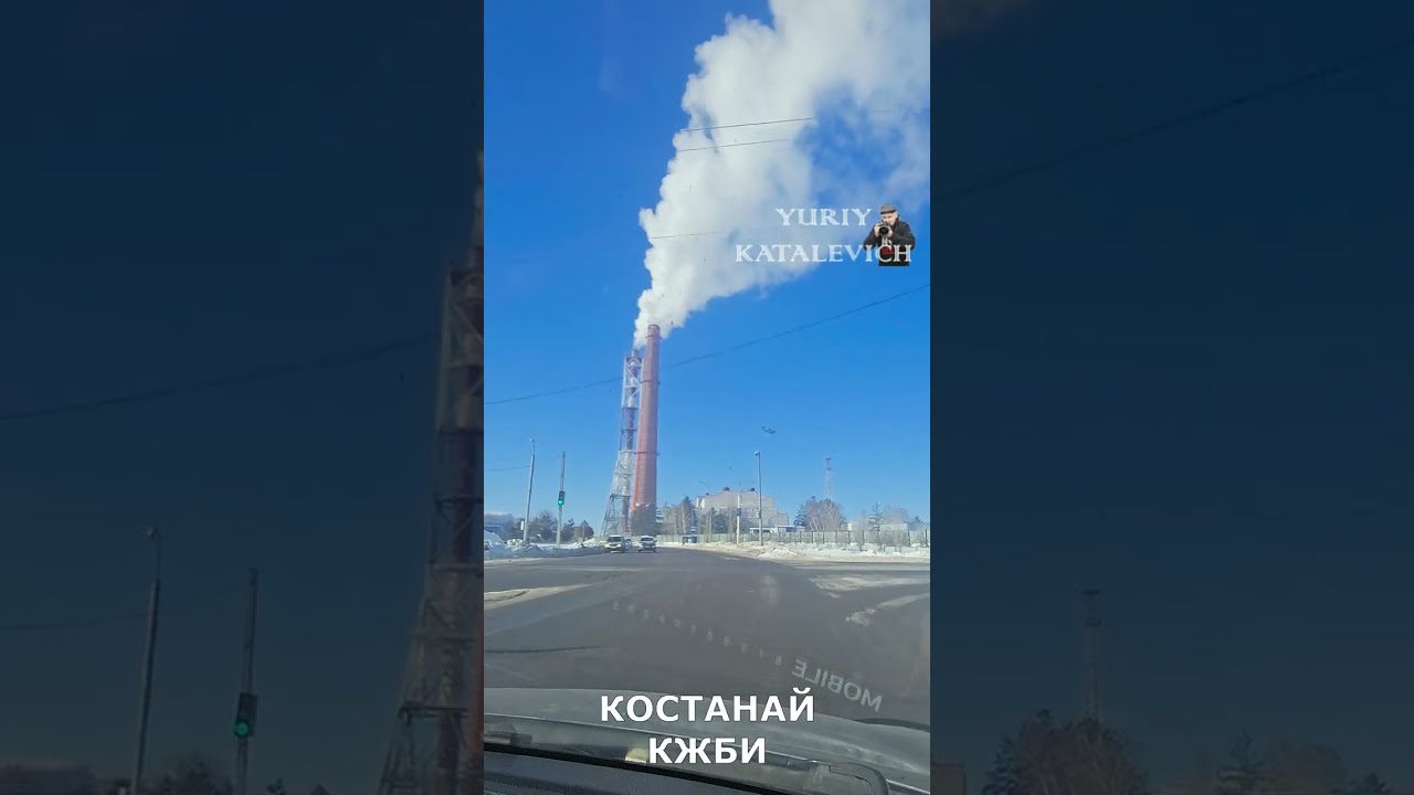 997: Едем трасса Астана - Костанай видео начиная с п. Аманкарагай! Коротко по значимым местам?