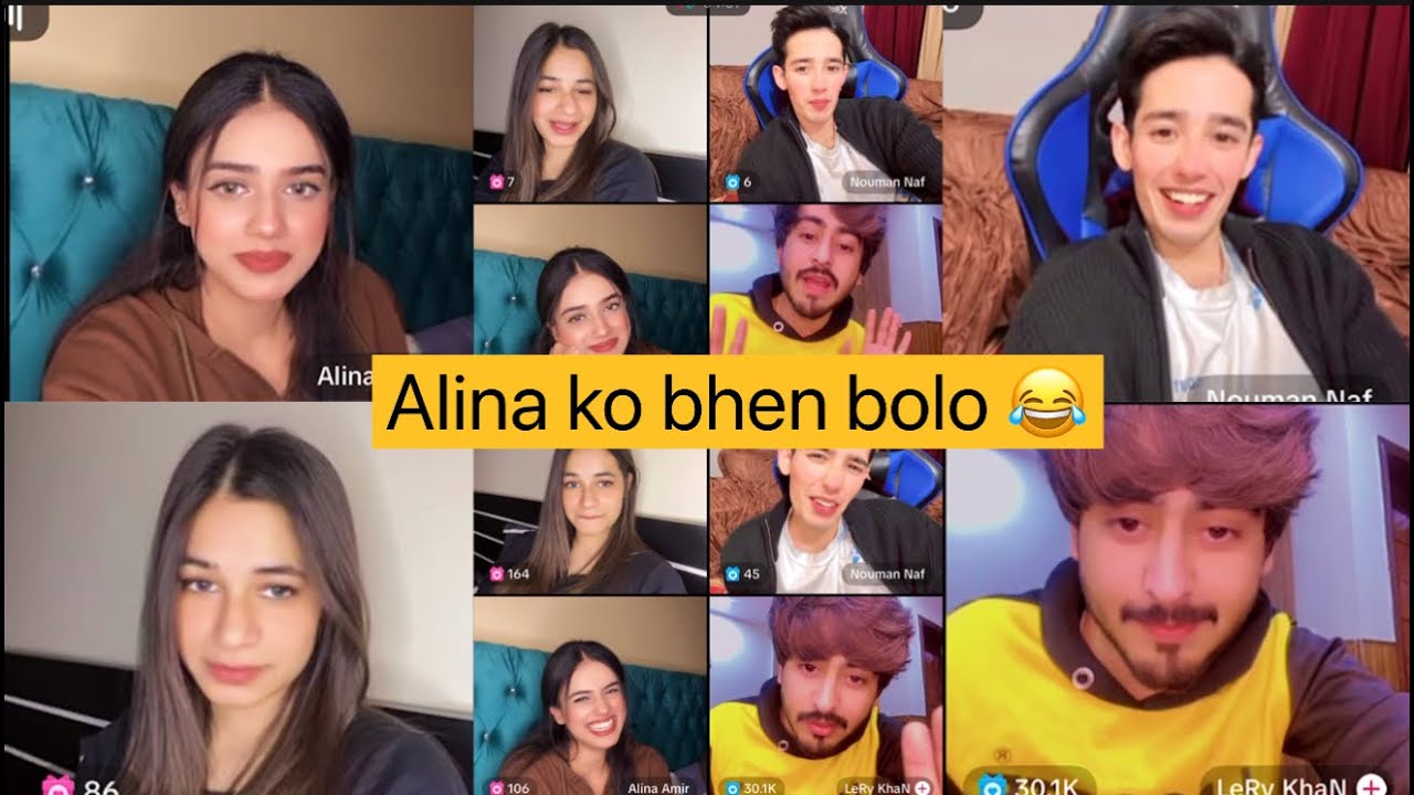 Saleena live with Lery Khan, Alina Amir and Nouman Naf | Lery Alina ko bhen bolo 😂
