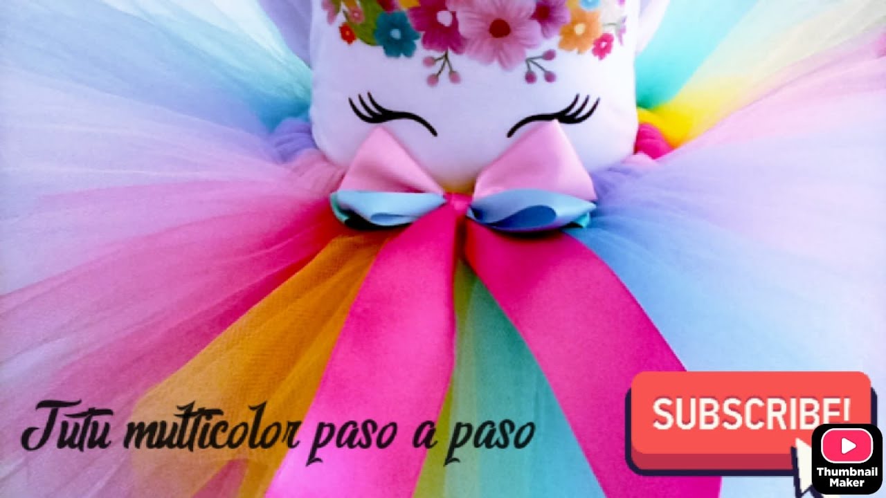 Tutu multicolor paso a paso