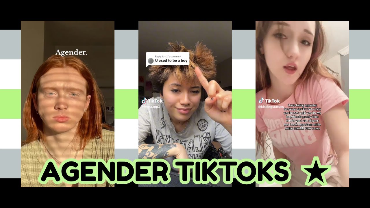 AGENDER TIKTOKS!!! ⋆˚꩜｡