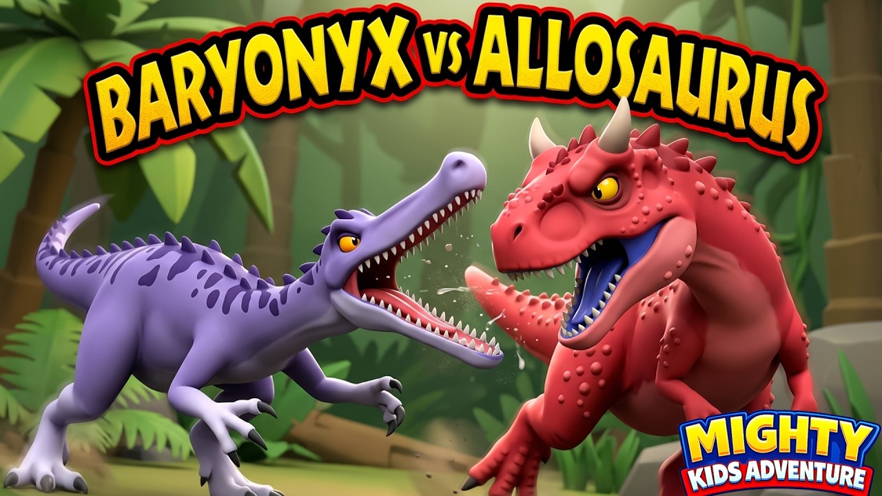 Baryonyx vs Allosaurus 🦖⚔️ | Who Wins the Ultimate Dinosaur Hybrid Battle | EP 19 | Dinosaur