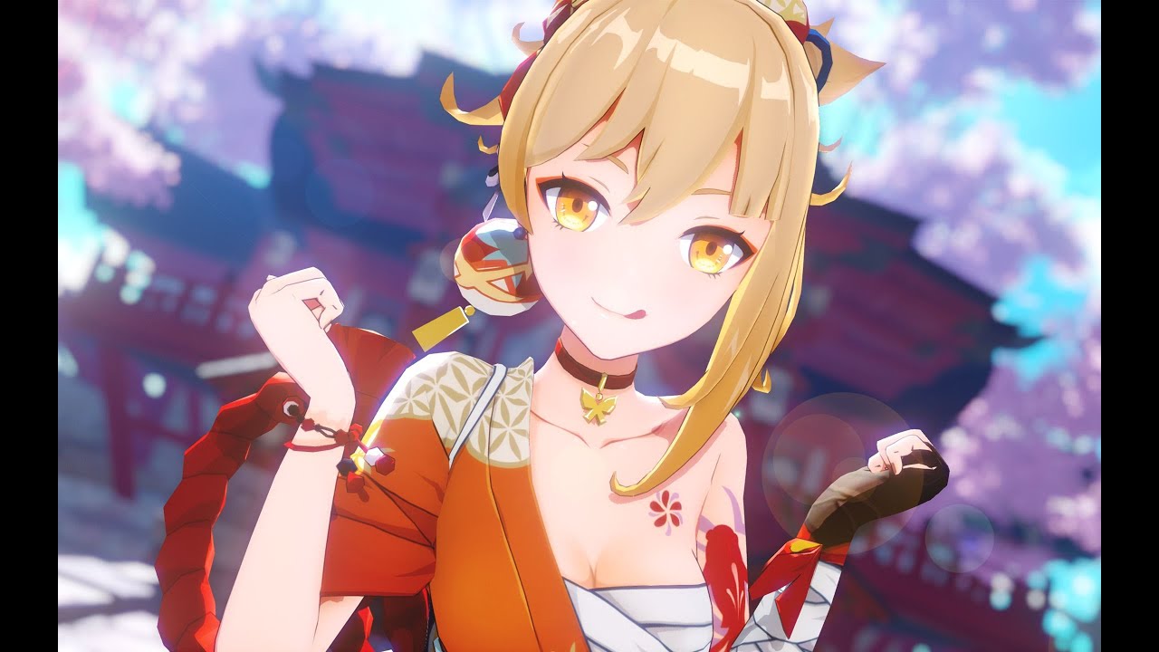 【Genshin Impact MMD/4K/60FPS】Yoimiya【云裳谣】