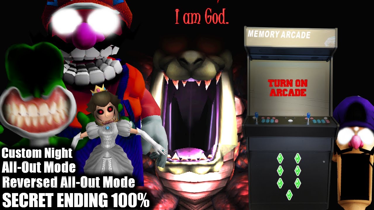 FIVE SHOWS AT WARIO'S - SECRET ENDING MEMORY ARCADE [CUSTOM NIGHT & (REVERSE) ALL-OUT MODE] TRUE END