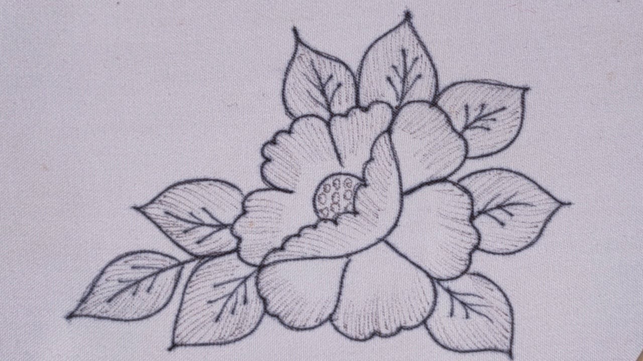 Amazing embroidery, Beautiful flower hand embroidery design, Embroidery stitches for flowers