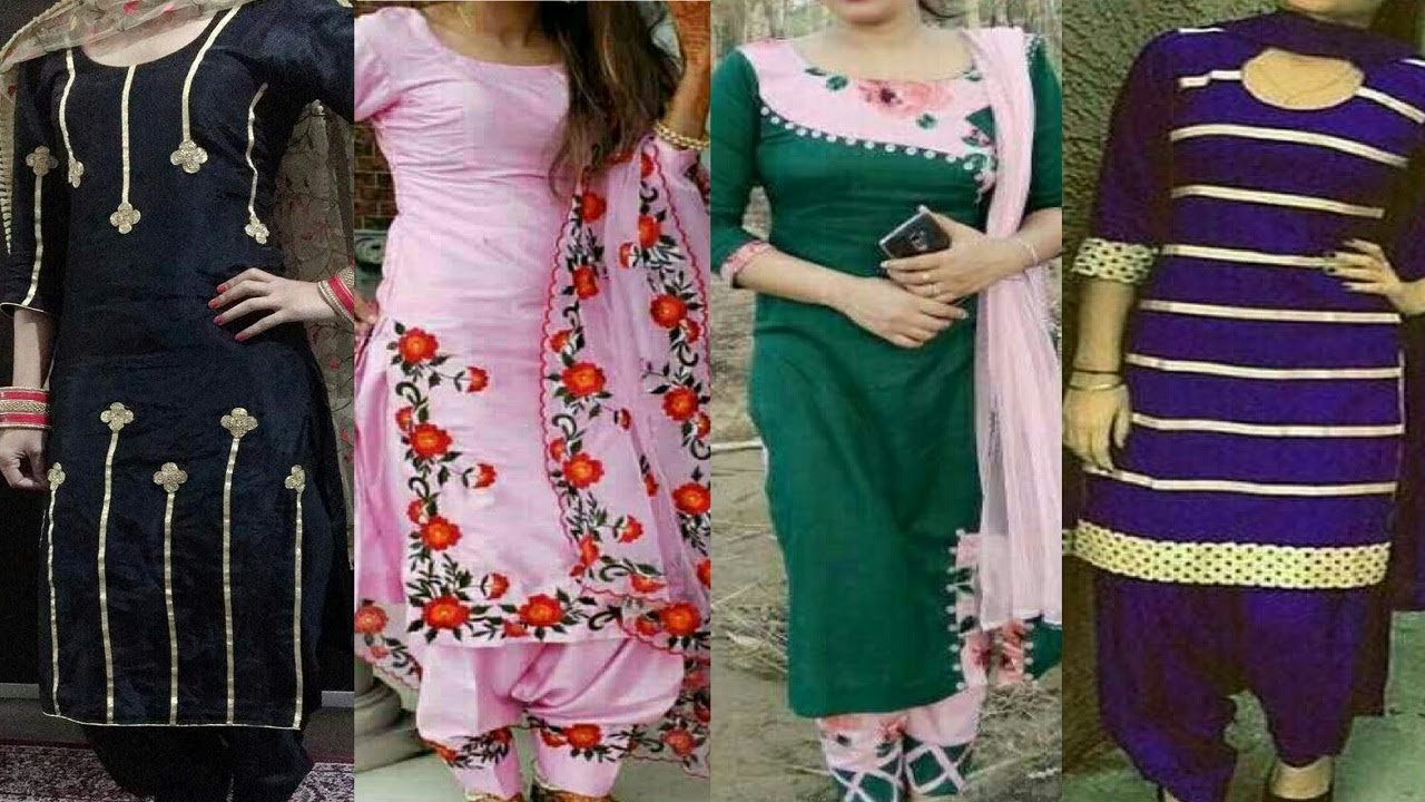 Different Design Of Punjabi Suit | Salwar Suit Design Photo | Boutique Style Salwar Suit Design 2019