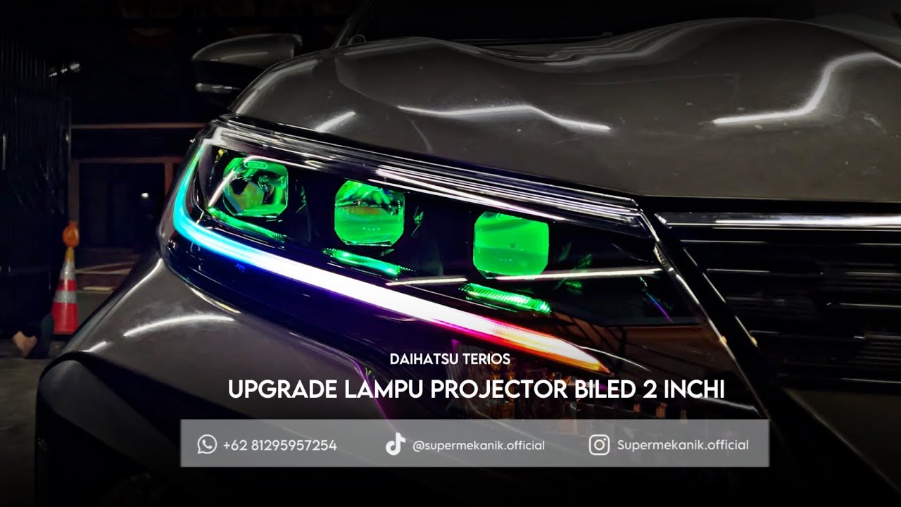 UPGRADE HEADLAMP 3 PROJECTOR BILED DAIHATSU TERIOS