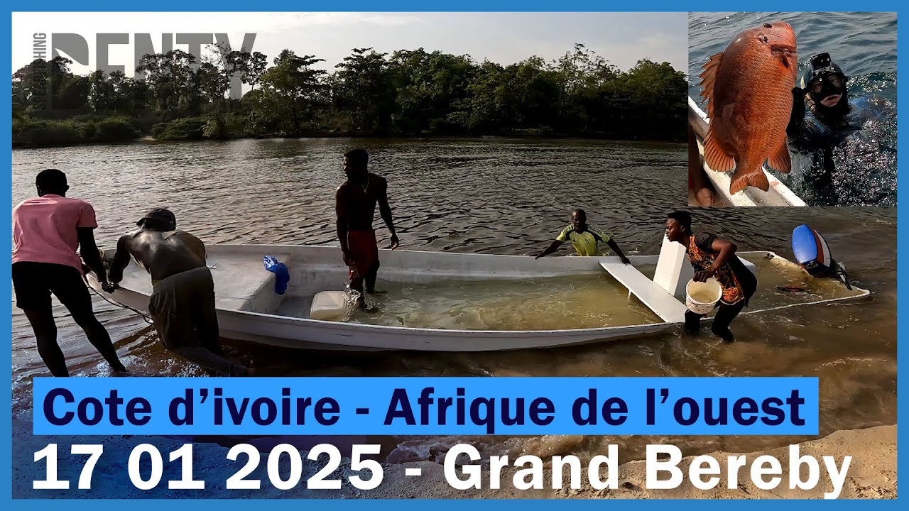 Naufrage en Cote d'ivoire Grand Bereby pour la Chasse sous-marine