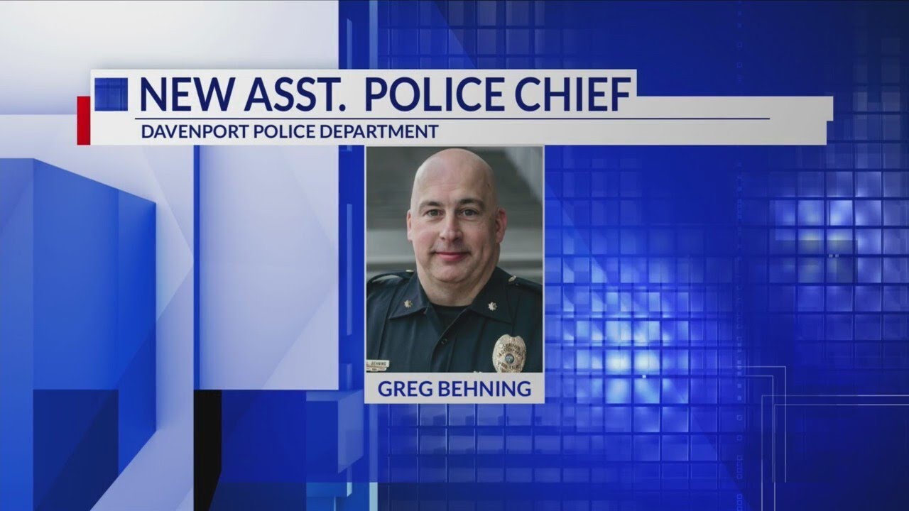 Davenport Police Department names Greg Behning Assistant Police Chief