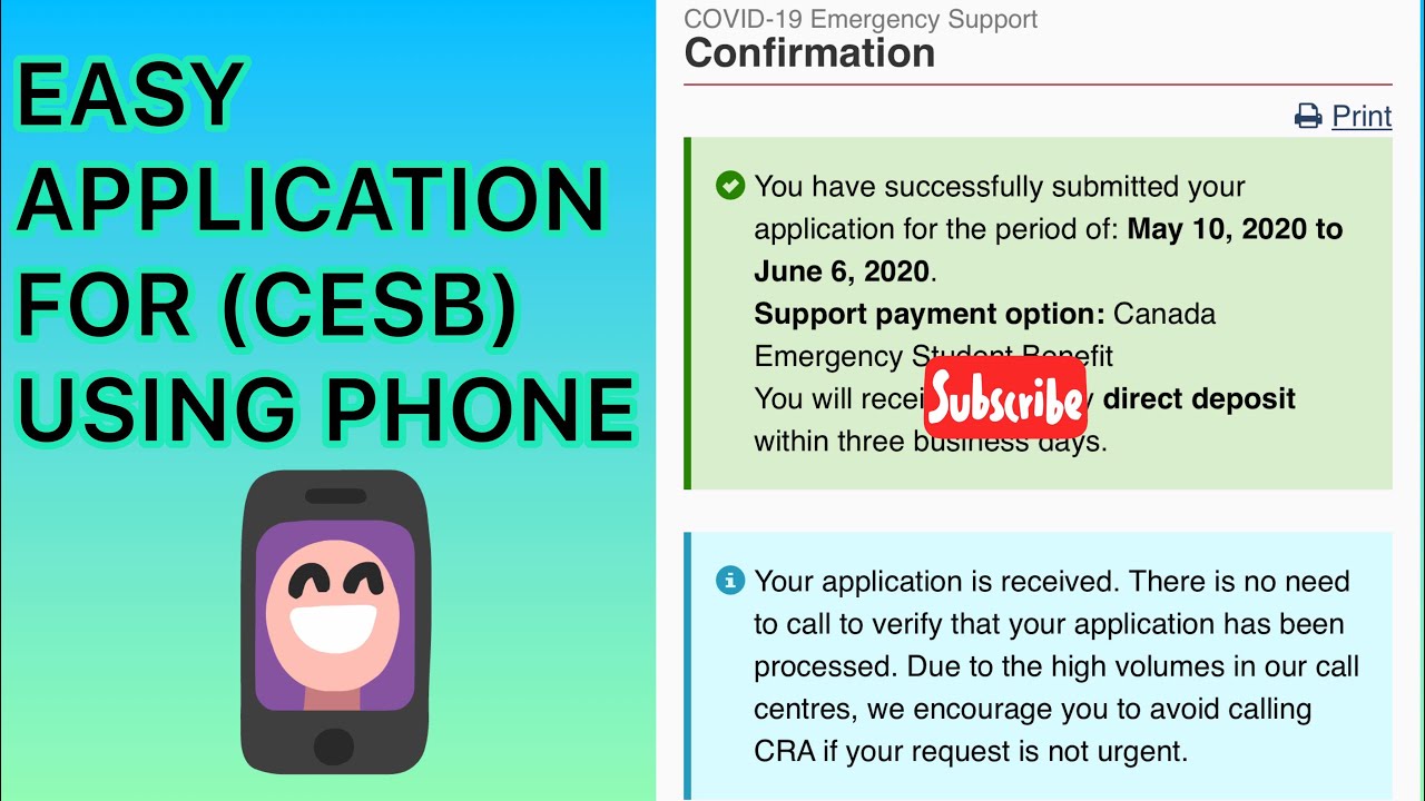 Easy Application for Canada Emergency Student Benefits (CESB)