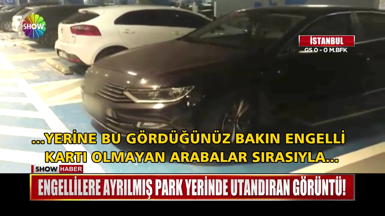 Engellilere ayrılmış park yerinde utandıran görüntü!