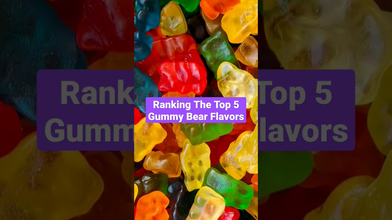 Ranking The Top 5 Gummy Bear Flavors #shorts #gummybear