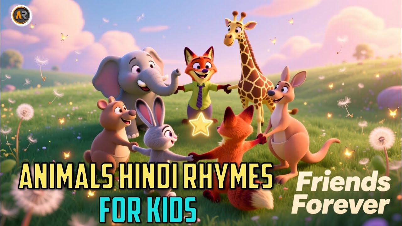 Janvaron Ki Masti Bhari Toli | Fun Animals Rhyme for Kids | Hindi rhymes for kids | Nursery rhymes |