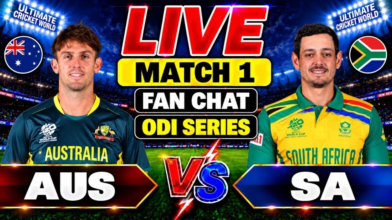 Run Chase 1st Odi Match Live Score Discuss | Aus vs SA 1st Odi Match Unofficial Commentary