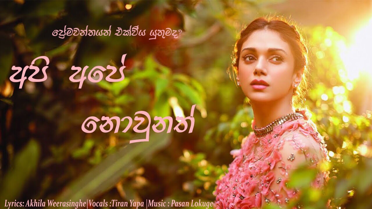 Api Ape Nowunath ( අපි අපේ නොවුනත් ) - Tiran Yapa | sinhala new songs