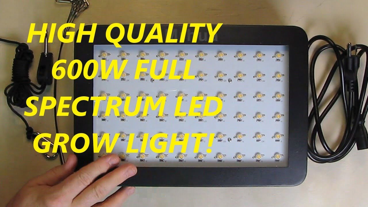 HIGH QUALITY 600W Full Spectrum Grow Light with ON/Off Switch REVIEW