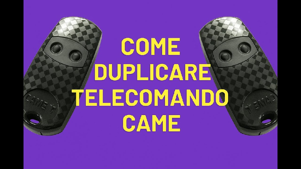 duplicazione telecomando came