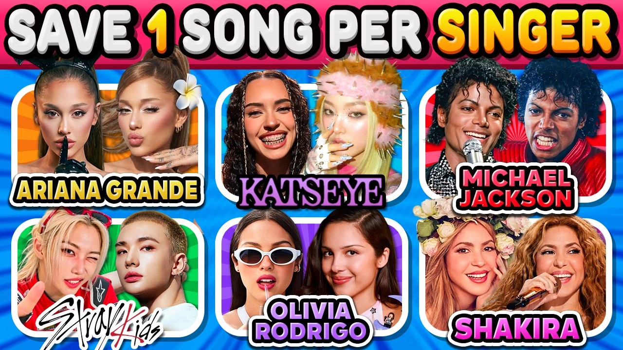 SAVE ONE SONG 🎤 6 Songs Per Singer 🎶 | Music Quiz 2026