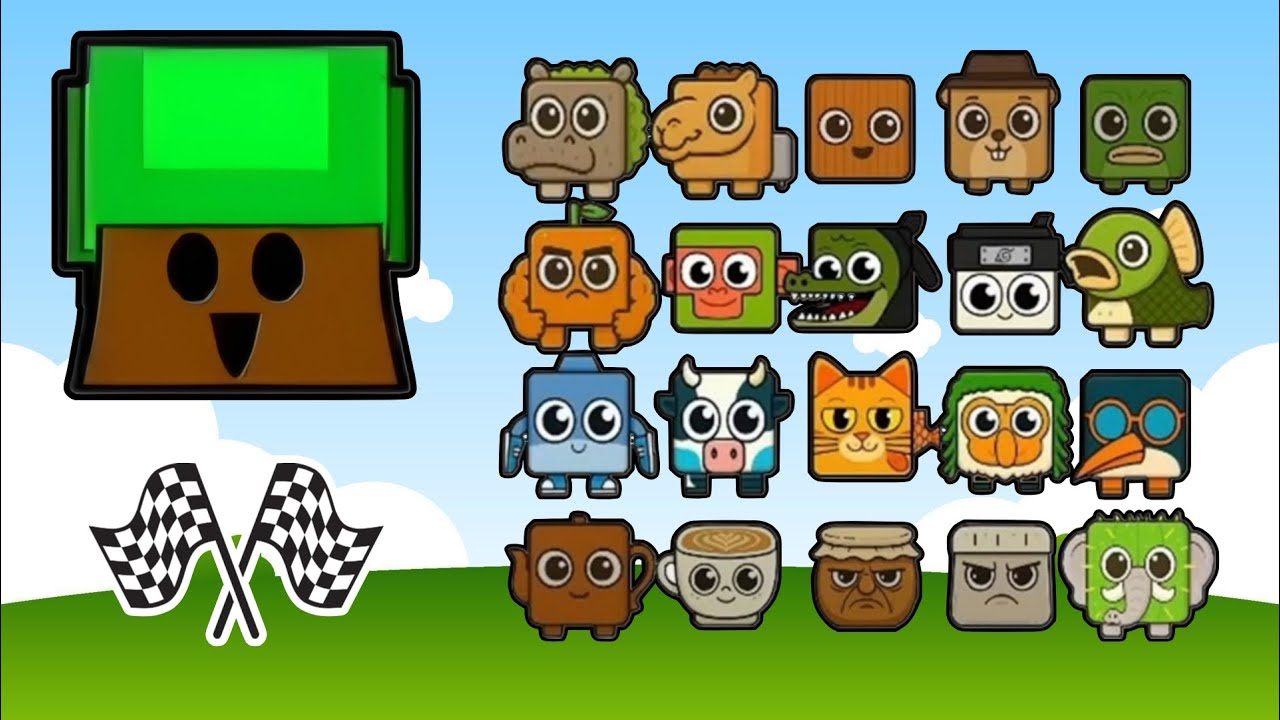 Sprunki 🆚 Brainrots: Square Race Battle!