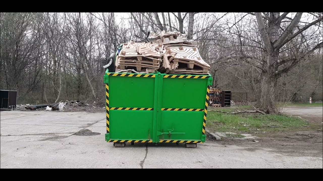 Kontejnery Pollok MAN papírové palety kontejnery pollok směsný odpad