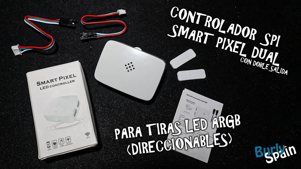 👉 DESCATALOGADO 👈 ¿Será el controlador perfecto? SPI de doble canal para tiras LED ARGB... ¡WiFI!
