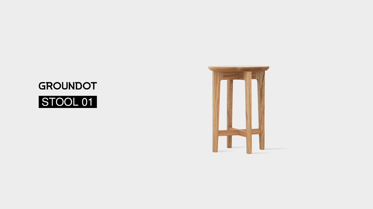 그라운닷 - 레드오크 스툴 제작 (Making a stool 01)
