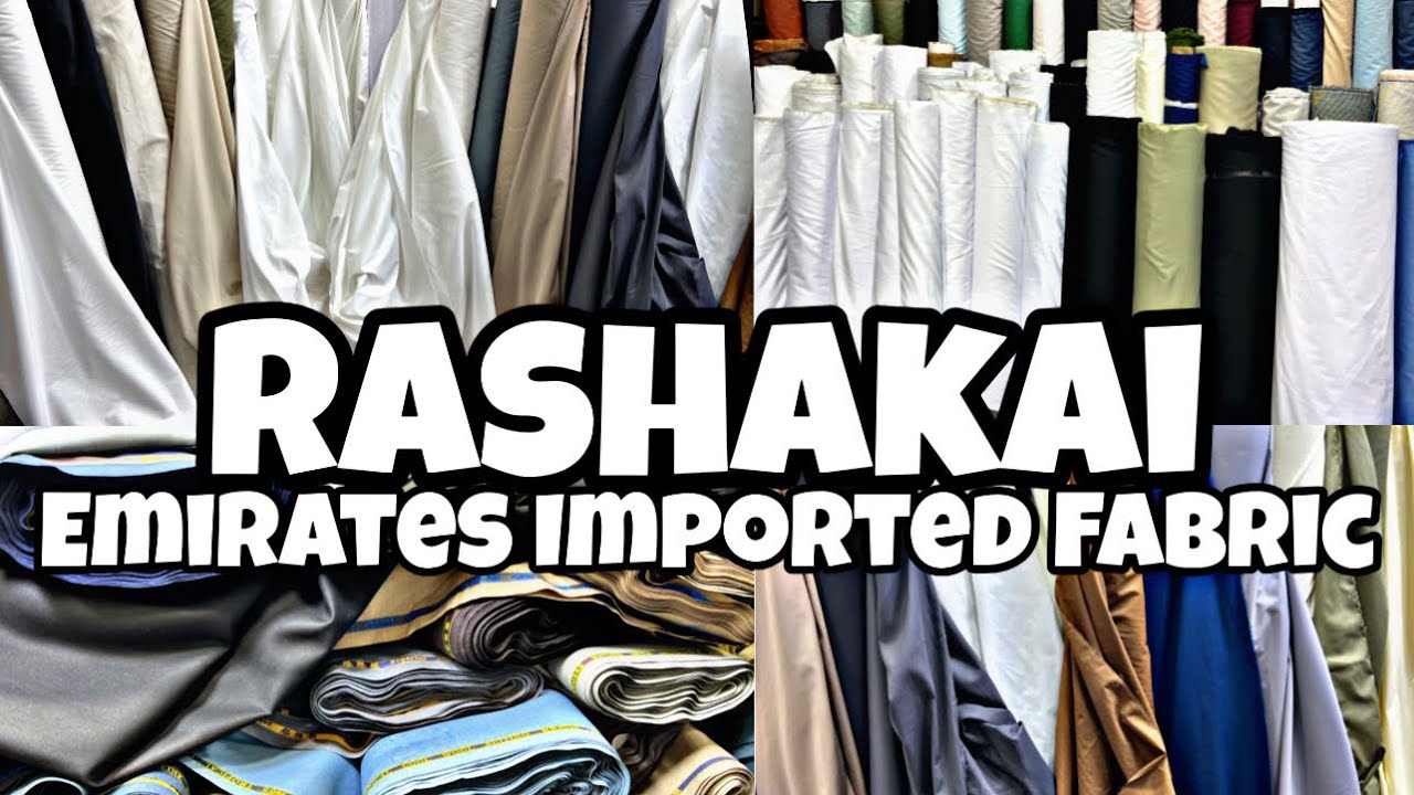 Emirates Imported Fabric Rashakai cloth market @ajlanvlogs74 