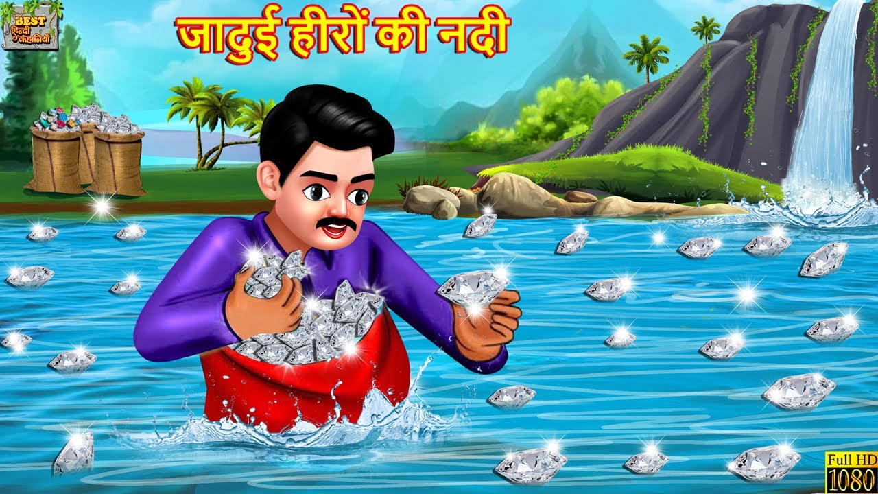 जादुई हीरों की नदी | Jadui Hiron Ki Nadi | Hindi Kahani | Moral Stories | Bedtime Stories | Kahaniya
