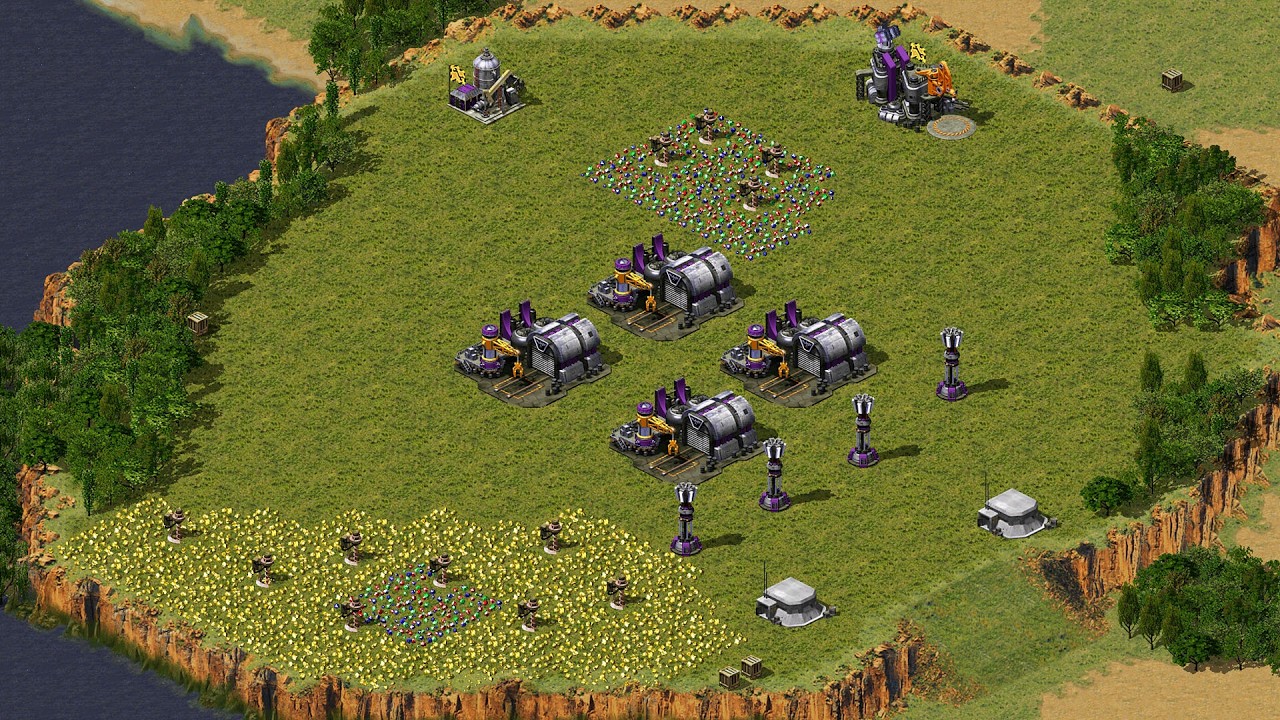 Yuri's Revenge Red Alert 2 Sweat Smile New Map Edit AP Defence Hills Circle Strong