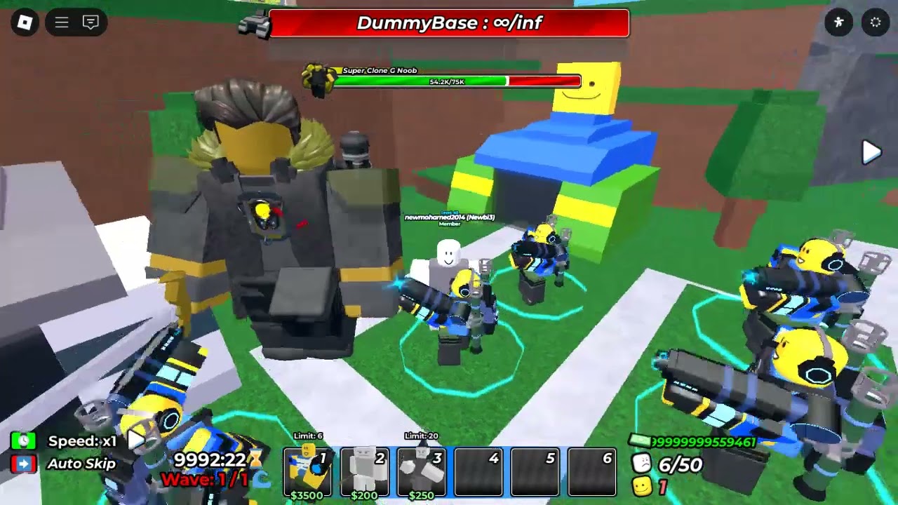 Large Noob Vs Super Faker G Noob | Dummy Defense