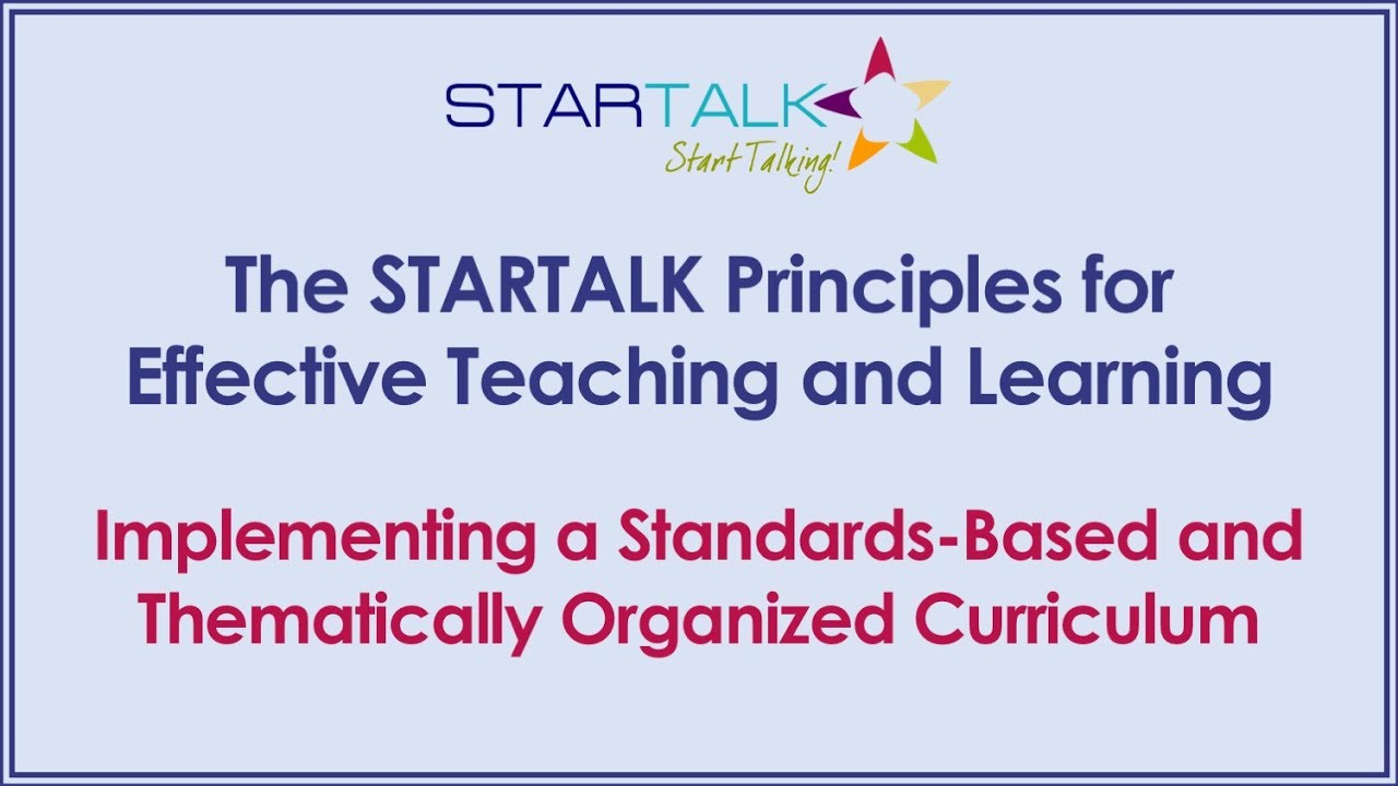 Implementing a Standards-Based and Thematically Organized Curriculum