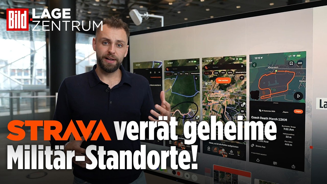 Strava verr&auml;t Soldaten: So werden Milit&auml;rstandorte und Truppenbewegungen sichtbar | BILD-Lagezentrum