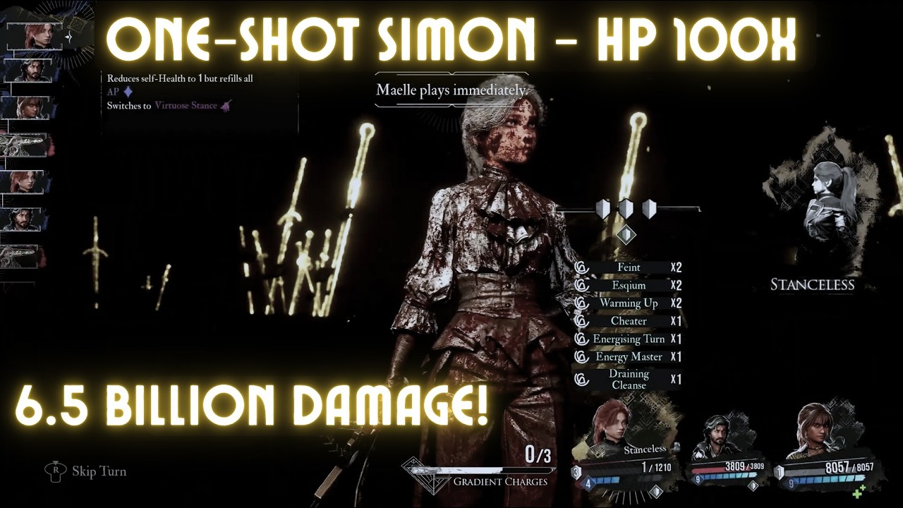 Maelle one shots OG Simon (HP x100)
