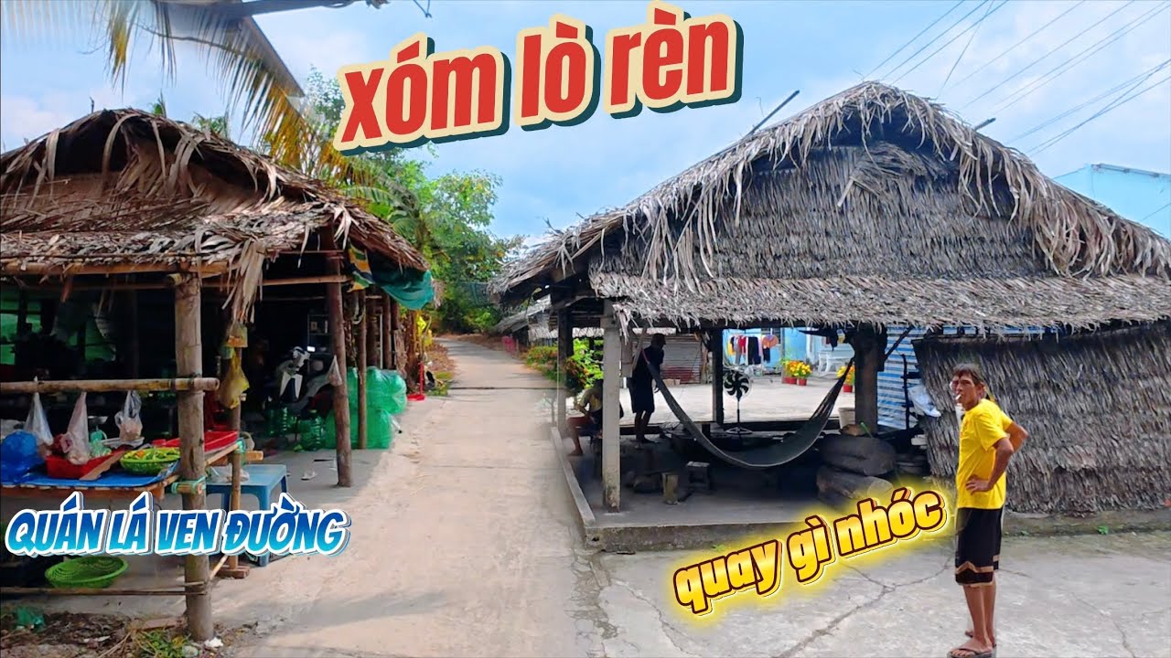 BẤT NGỜ ở vùng quê| xóm NGHÈO , xóm GIÀU, xóm LÒ RÈN cách nhau chỉ một con lộ DÂN CƯ đông đúc